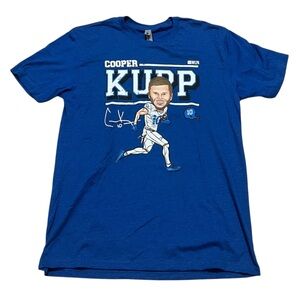 Next level NFL Rams Cooper Kupp graphic short sleeve shirt tee blue size large